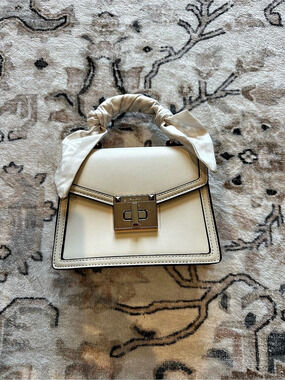 ALDO Cailla Cream Structured Shoulder Bag